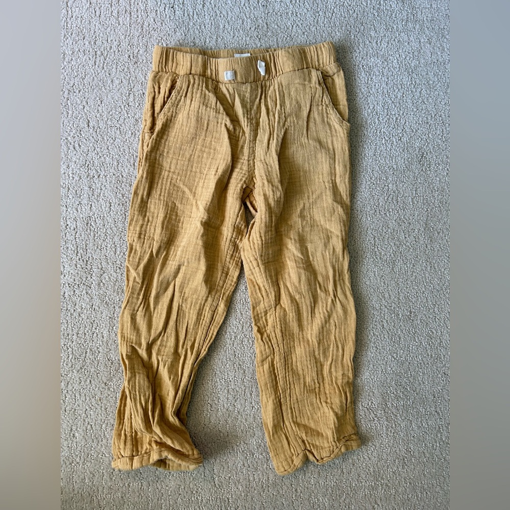 Little Planet organic cotton muslin pants spring 4T